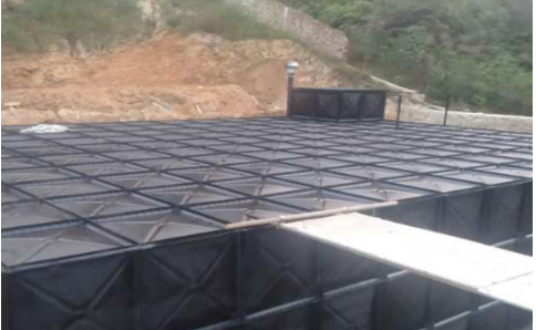 句容市孙岗头装配式bdf不锈钢水箱案例